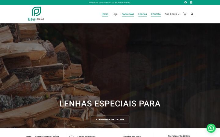 Screenshot of biolenhas.com.br
