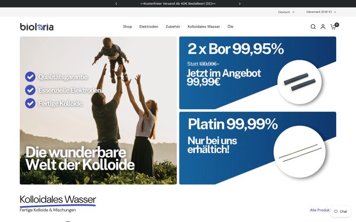 Screenshot of bioleria.com