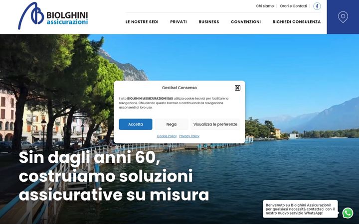 Screenshot of biolghiniassicurazioni.it