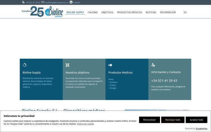 Screenshot of biolinesupply.com