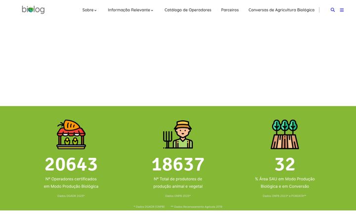 Screenshot van biolog.pt