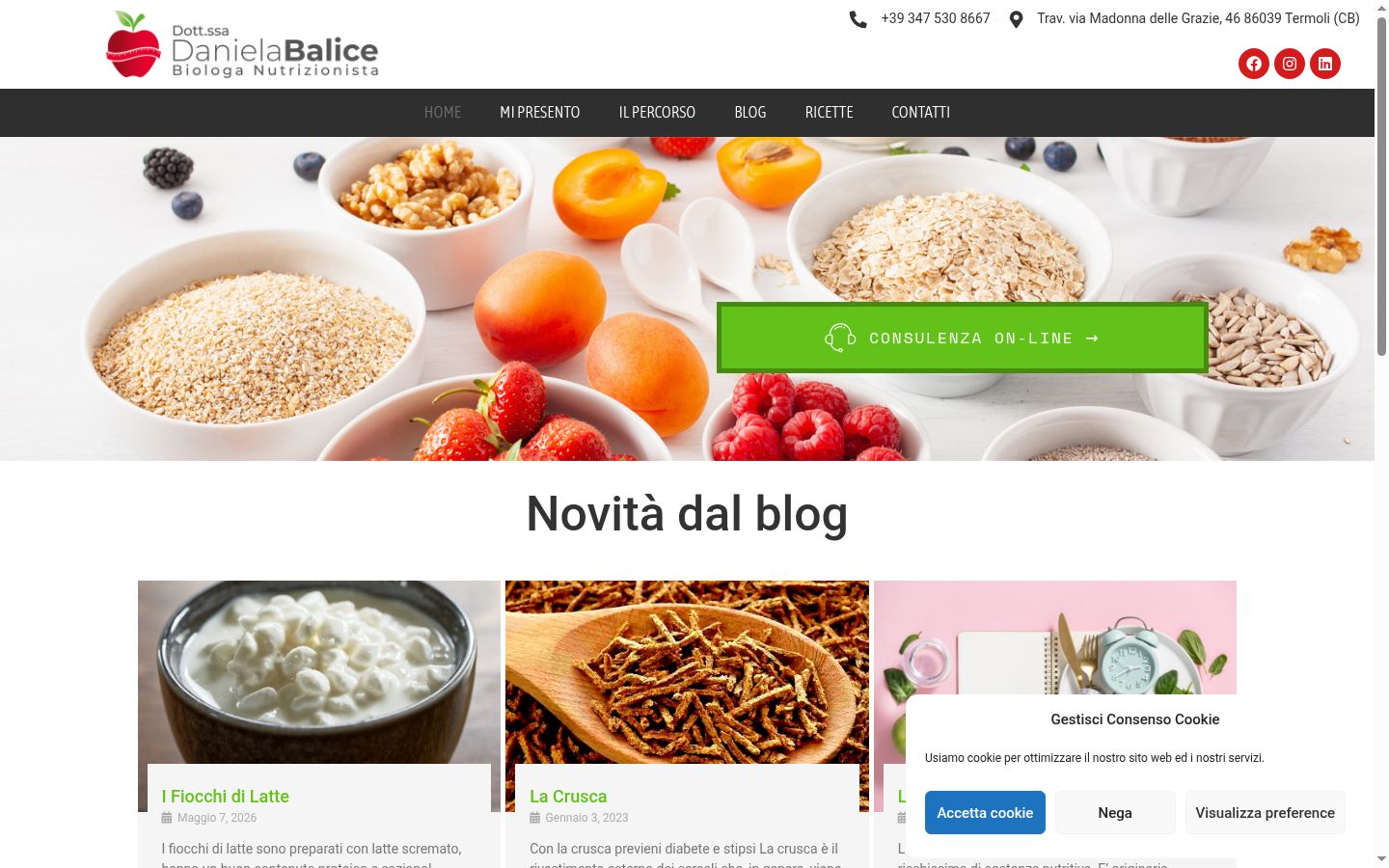 Screenshot tal-banner tal-kunsens muri qabel kwalunkwe interazzjoni