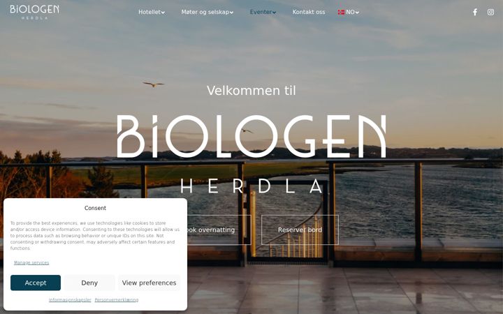Screenshot of biologenherdla.no