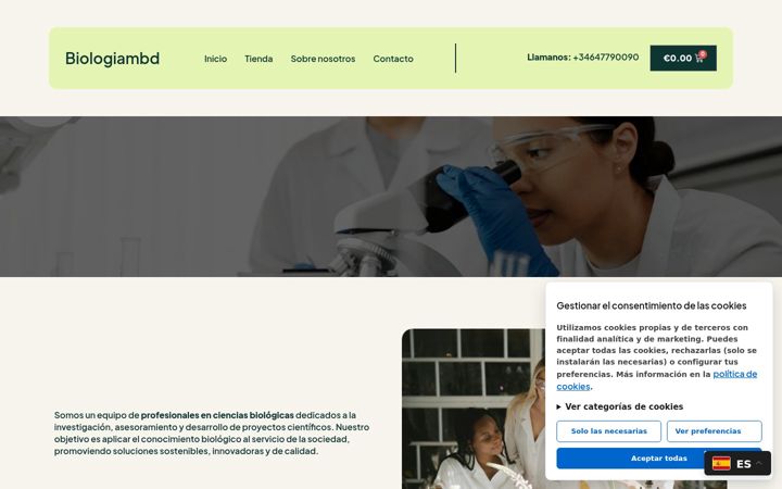 Screenshot of biologiambd.com