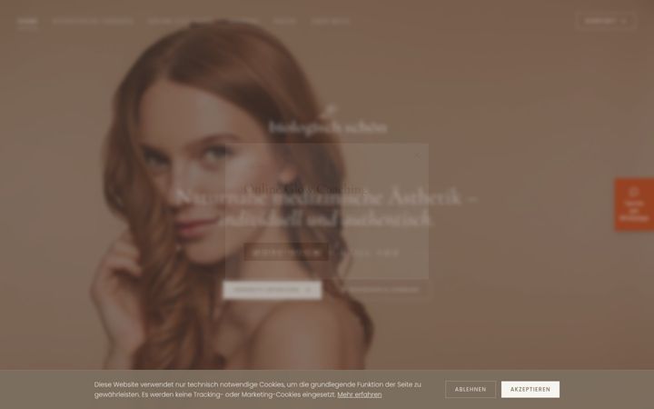Screenshot of biological-aesthetics.de