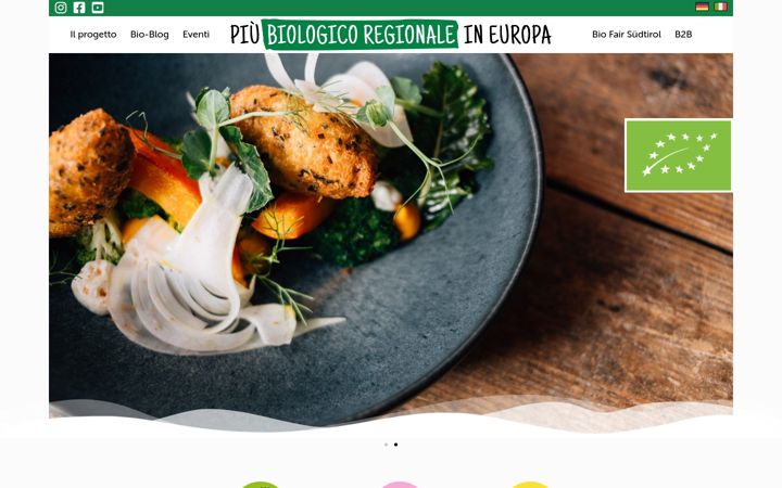 Screenshot του biologicoregionale.eu