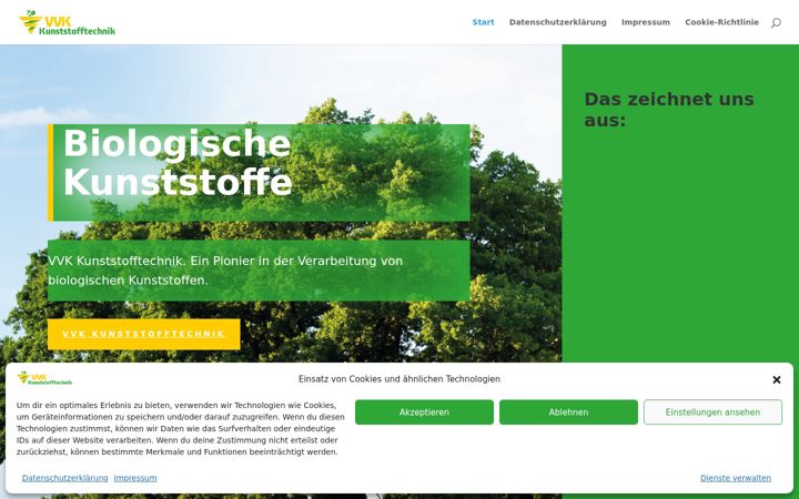 Képernyőkép: biologische-kunststoffe.de