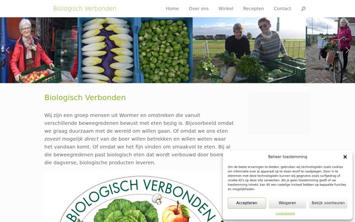 Screenshot ta' biologischverbonden.nl