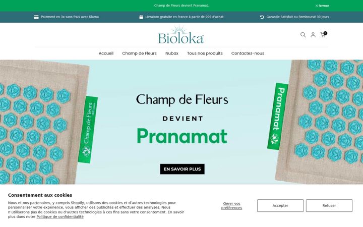Screenshot of bioloka.com