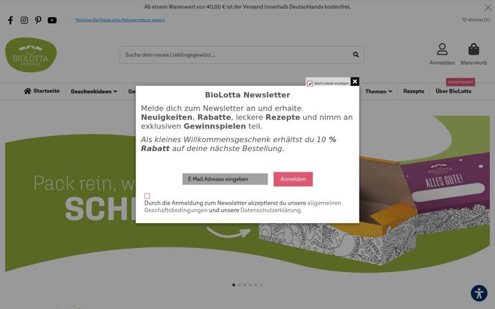 Képernyőkép: biolotta.de