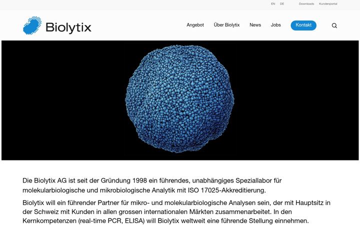 Ekrano kopija biolytix.ch