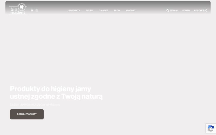 Skjermbilde av biomadent.pl