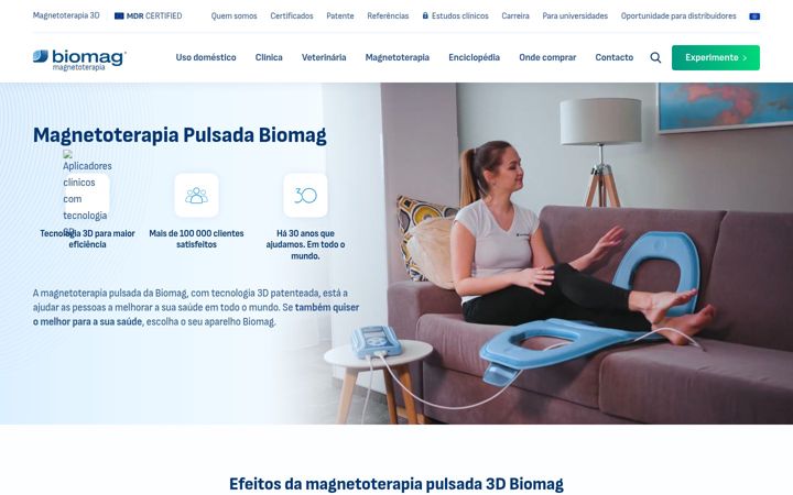Screenshot of biomag-medical.com.br