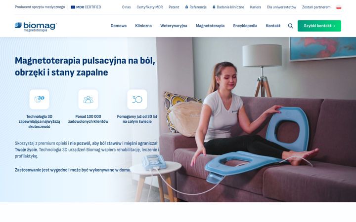 Captura de ecrã de biomag.pl