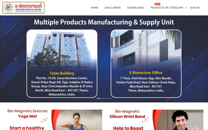 Screenshot of biomagneticmattress.com