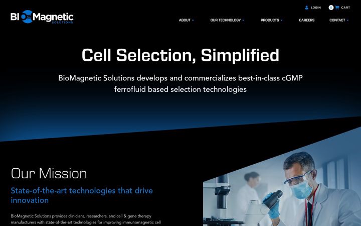 Screenshot of biomagneticsolutions.com