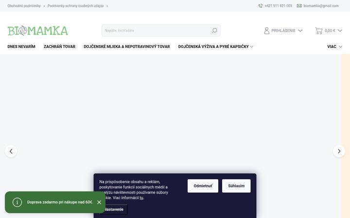 Screenshot of biomamka.sk