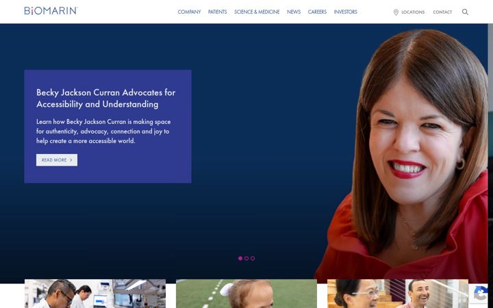 Screenshot of biomarin.com
