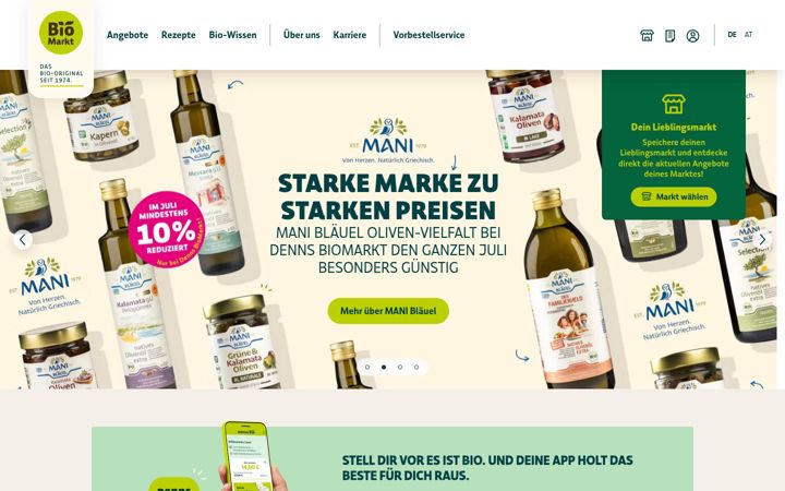 Zrzut ekranu biomarkt.de
