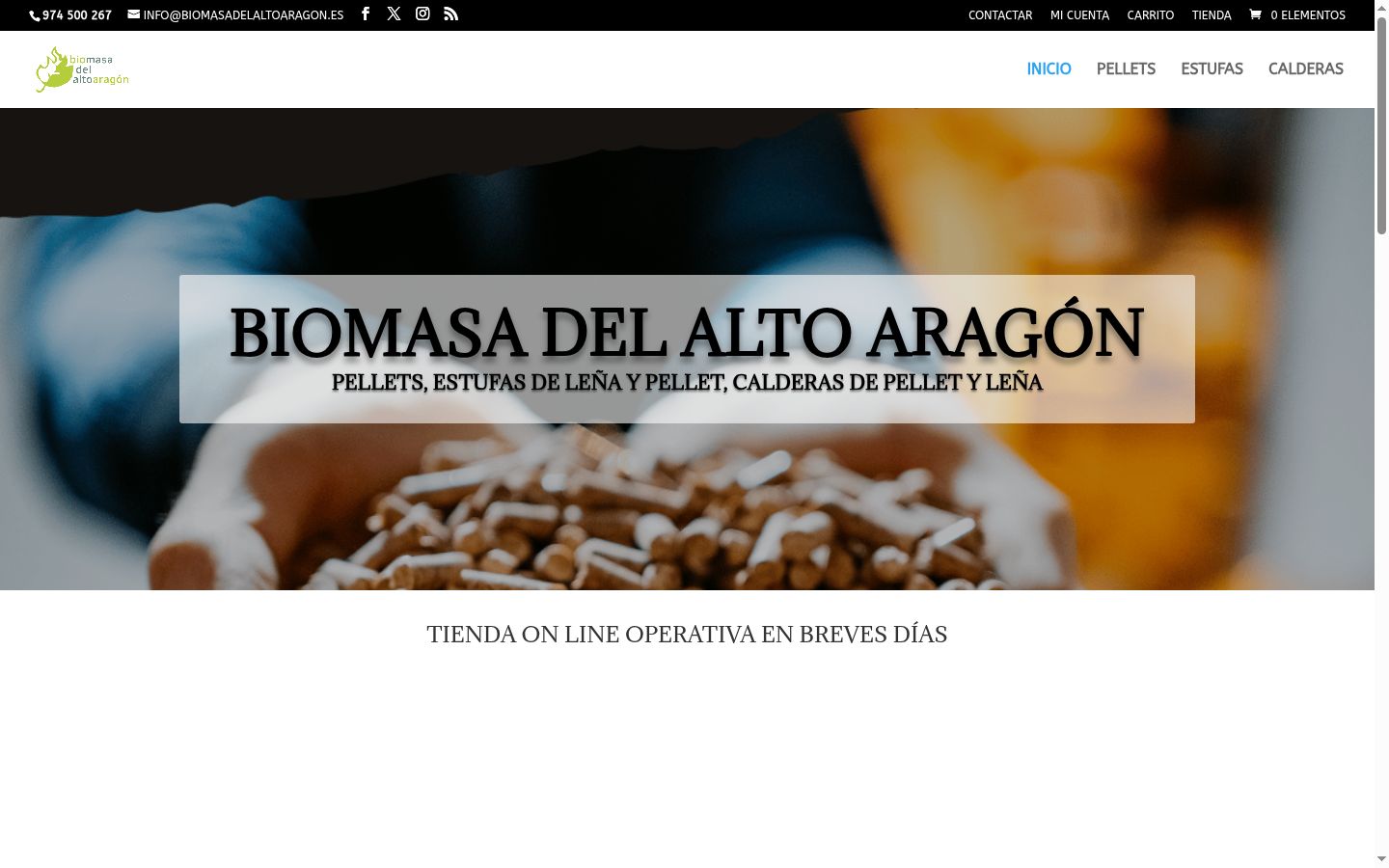 Captura de pantalla del banner de consentimiento mostrado antes de cualquier interacción