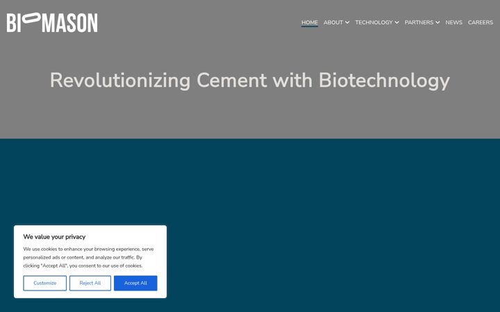 Screenshot of biomason.com