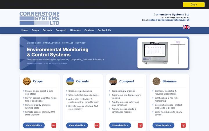 Screenshot of biomass-storage.co.uk