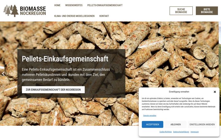 Screenshot of biomasse-nockregion.at