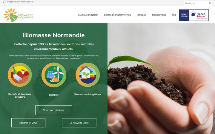 Screenshot of biomasse-normandie.fr