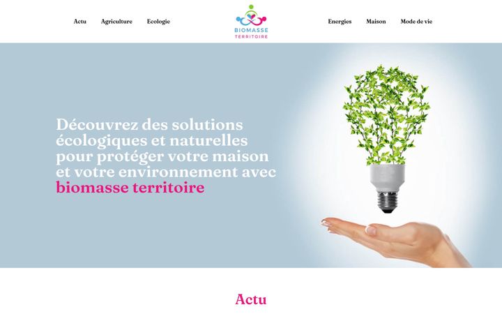 Screenshot of biomasse-territoire.info