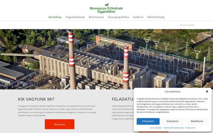 Screenshot of biomasszaeromuvek.hu