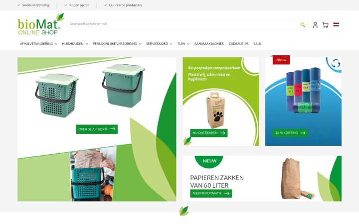 Screenshot of biomat-shop.nl
