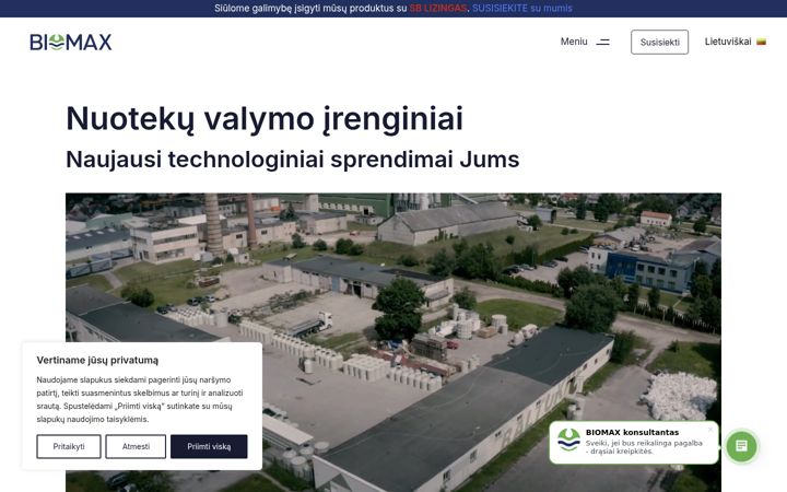 Screenshot di biomax.lt