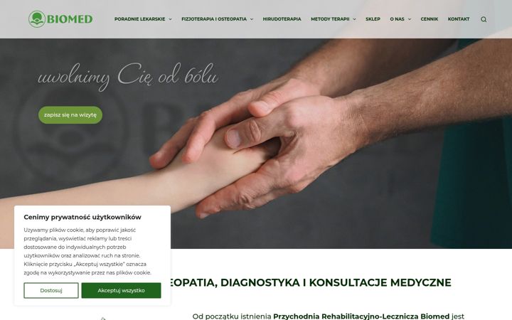 Captura de ecrã de biomed.info.pl