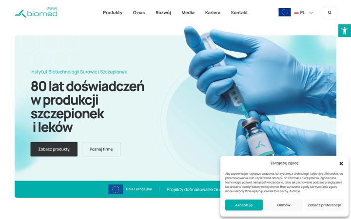 Captura de ecrã de biomed.pl
