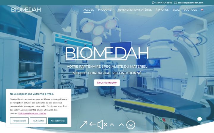 Screenshot of biomedah.com