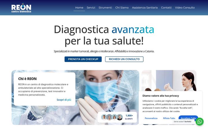 Screenshot of biomedcatania.it