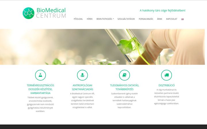 Screenshot of biomedicalcentrum.com