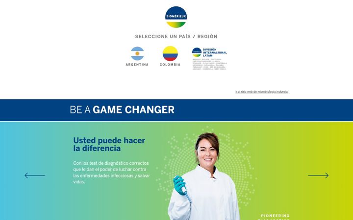 Screenshot of biomerieux.com.co