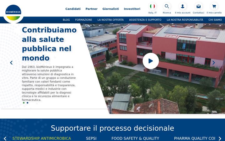 Screenshot of biomerieux.it
