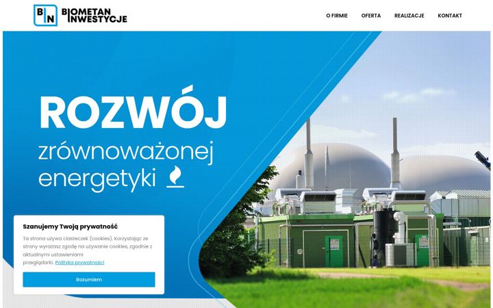 Screenshot of biometaninwestycje.pl