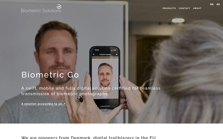Screenshot of biometric-group.com
