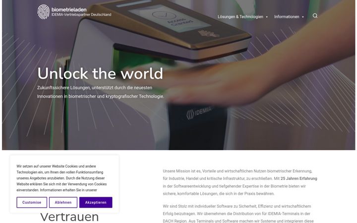 Skärmbild av biometrieladen.de