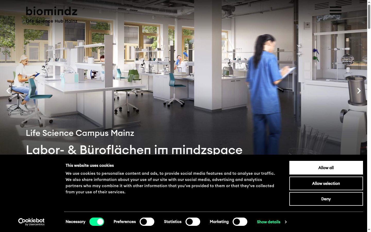 Screenshot tal-banner tal-kunsens muri qabel kwalunkwe interazzjoni