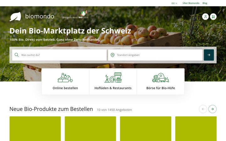 Екранна снимка на biomondo.ch