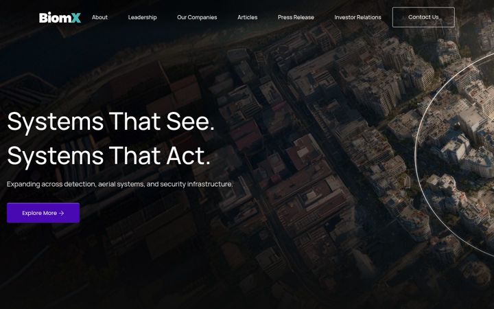 Screenshot of biomx.com