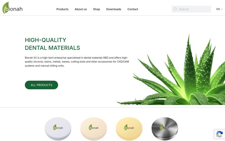 Screenshot of bionah.com