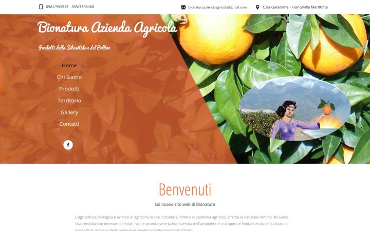 Screenshot of bionaturaaziendaagricola.com
