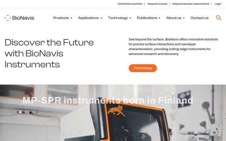Screenshot of bionavis.com