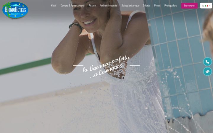 Screenshot of biondihotels.it