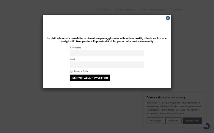 Screenshot of biondiinfissi.it